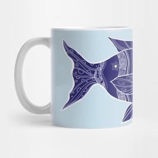 Blue Fish Mug